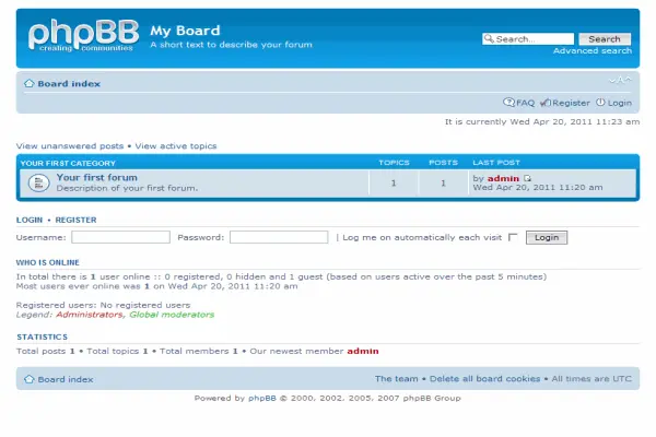 Tampilan phpBB