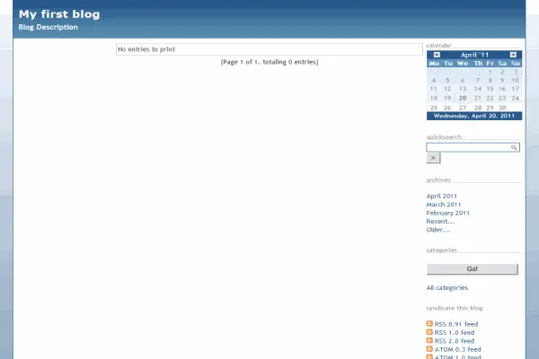 Tampilan Serendipity